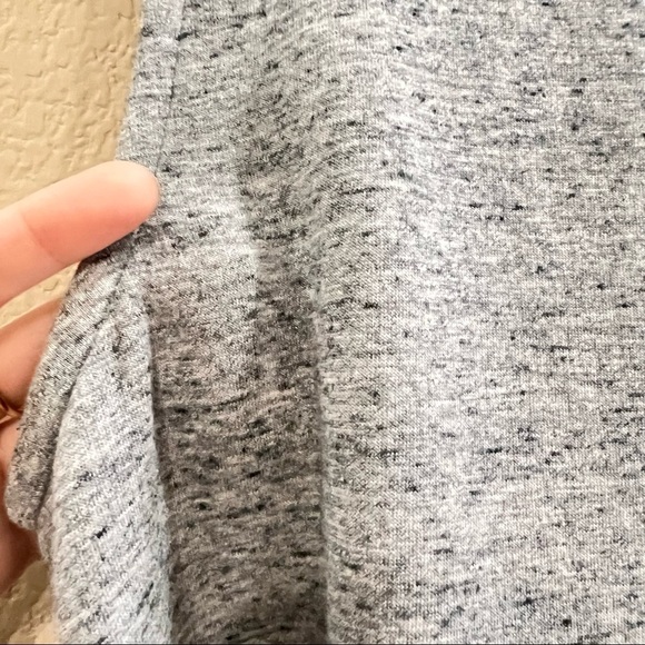 Women's J. Crew Gray Sleeveless Thick Knit Velvet Belted A Line Midi Dress Sz 6 - Picture 8 of 13